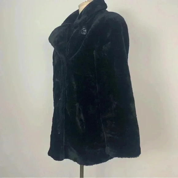 Vintage Double-breasted Faux Fur  Coat - Picture 5 of 10